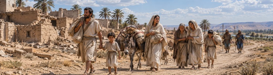 Illustratie bij: De aangekondigde verstrooiing van Egyptenaren.