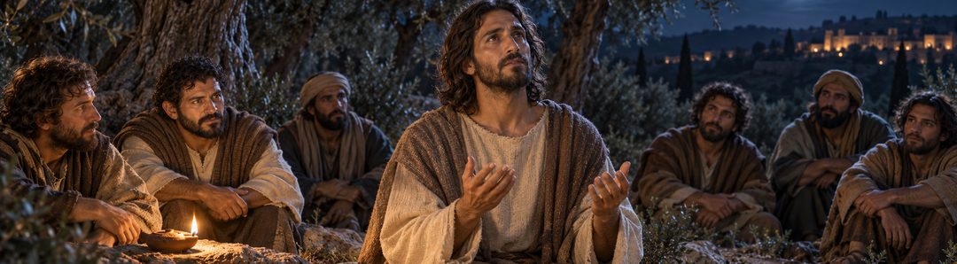Illustratie bij: Jezus bidt voor de leerlingen die de Vader Hem gaf.