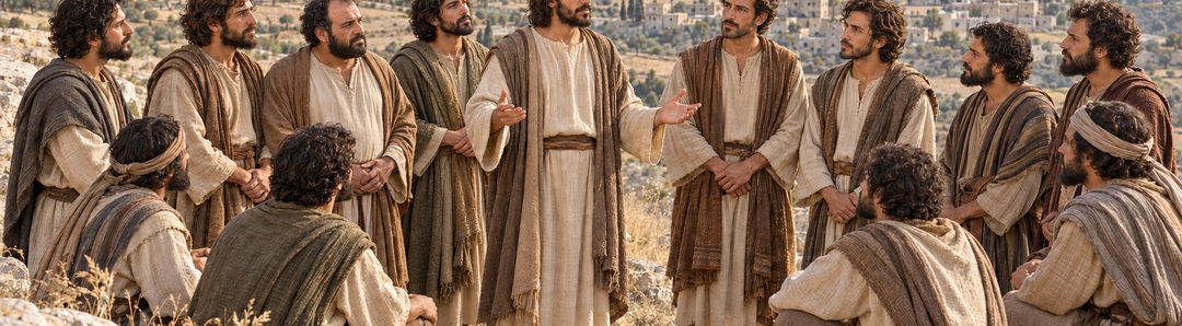 Illustratie bij: Jezus geeft de twaalf gezag voor hun zending.