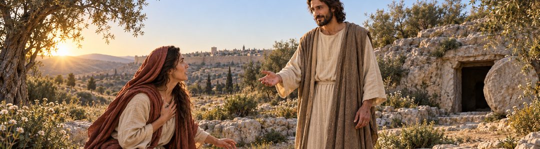 Illustratie bij: Jezus verschijnt eerst aan Maria Magdalena.