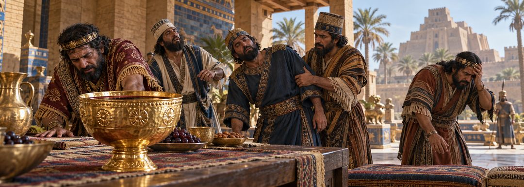 Illustratie bij: Babel als gouden beker en werktuig van oordeel.