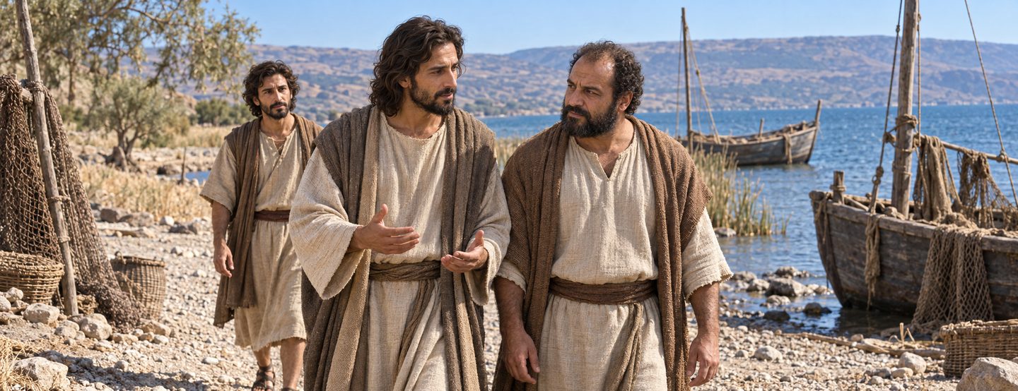 Illustratie bij: Jezus spreekt Petrus over een dood die God verheerlijkt.