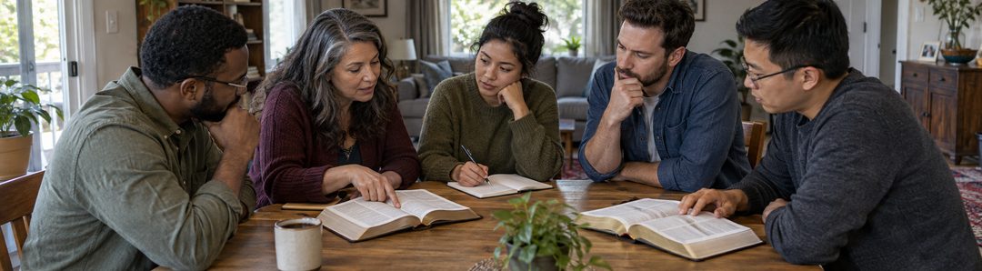 Illustratie bij: Christenen onderzoeken zorgvuldig profetische woorden.
