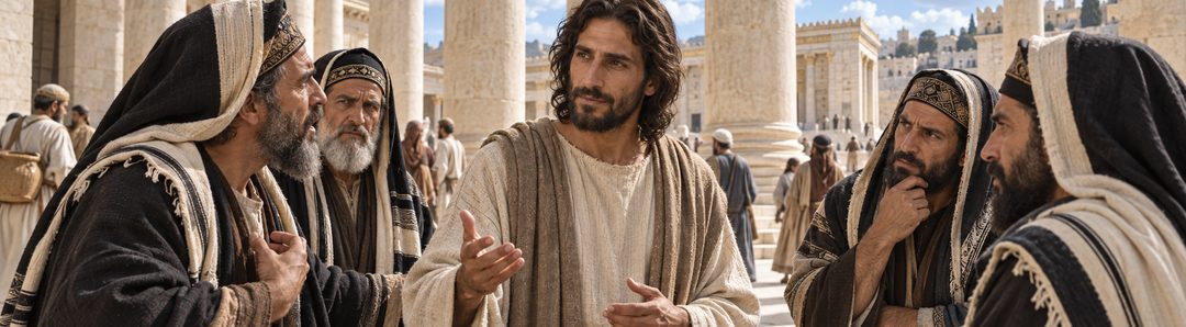 Illustratie bij: Jezus confronteert mannen die zich op Abraham beroepen.
