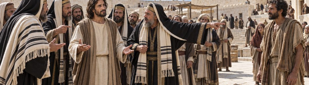 Illustratie bij: De leiders beschuldigen Jezus.