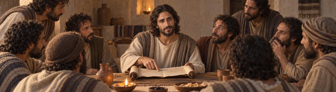 Illustratie bij: Jezus opent het verstand van de apostelen.