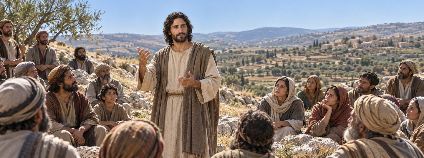 Illustratie bij: Jezus onderwijst over het Koninkrijk van God.