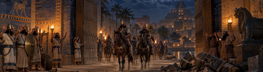 Illustratie bij: Babylon valt voor Meden en Perzen.
