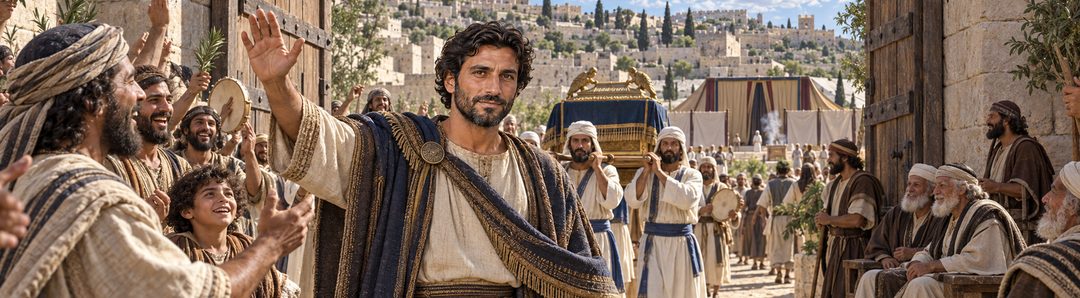 Illustratie bij: Psalm 122: vreugde binnen Jeruzalems poorten.