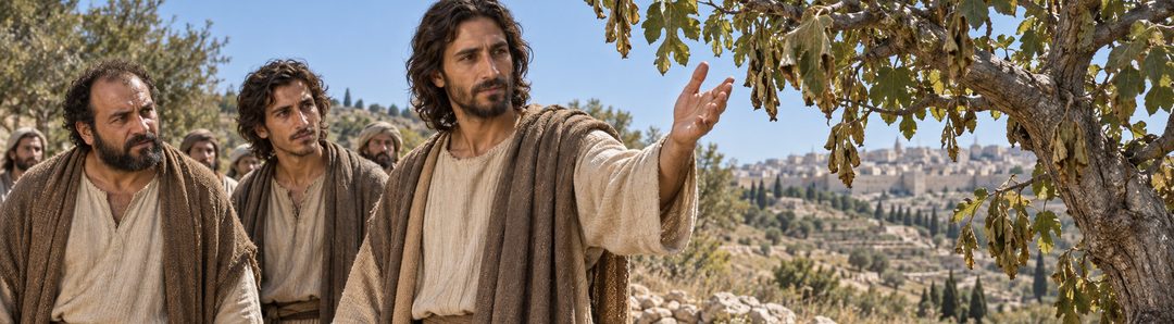 Illustratie bij: Jezus vervloekt de onvruchtbare vijgenboom.