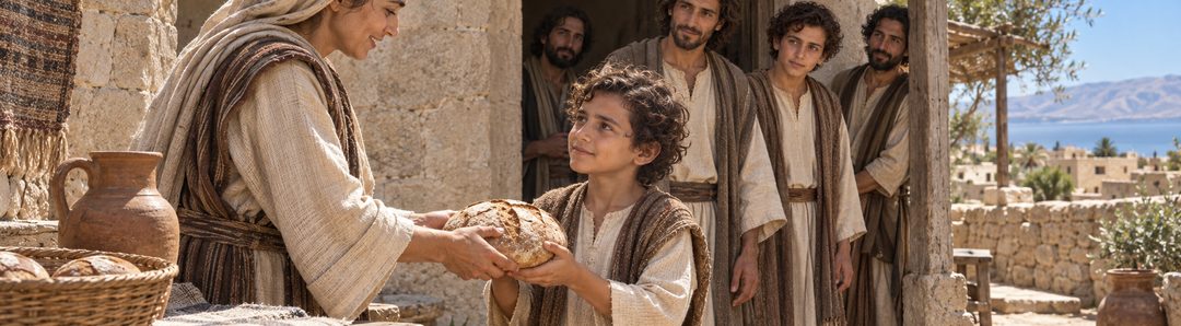 Illustratie bij: De afhankelijkheid en nederigheid van een kind.