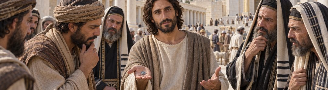 Illustratie bij: Jezus antwoordt op de vraag over belasting.