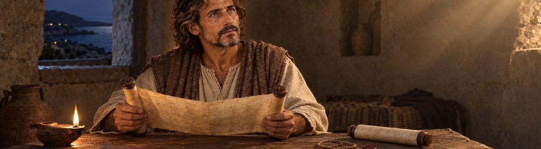 Illustratie bij: Johannes laat de profetie onverzegeld.