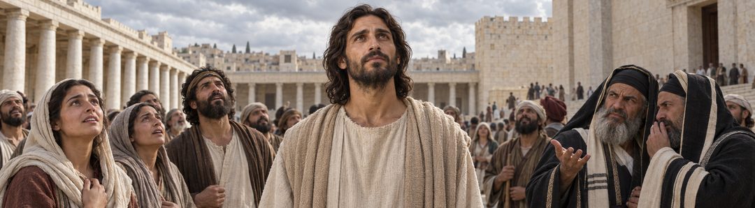 Illustratie bij: De menigte hoort Gods stem maar noemt haar donder.