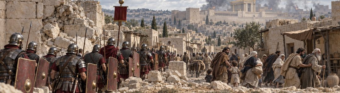 Illustratie bij: Romeinen verwoesten Jeruzalem en de tempel.