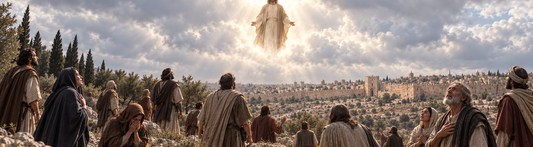 Illustratie bij: Christus komt met de wolken.