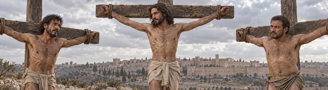 Illustratie bij: De berouwvolle misdadiger vertrouwt op Jezus.