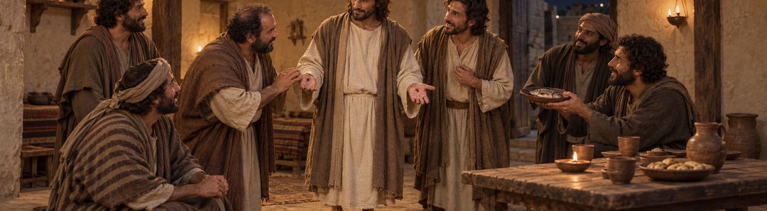 Illustratie bij: Jezus toont dat Hij lichamelijk is opgestaan.