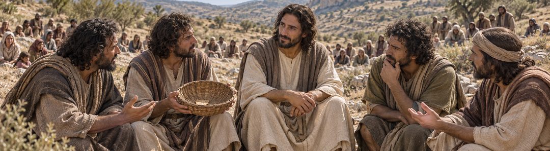Illustratie bij: De discipelen vergeten de eerdere voorziening.