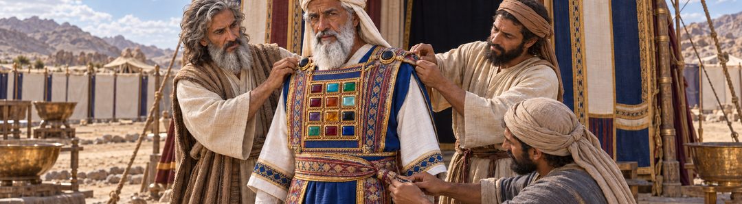 Illustratie bij: De volledige kleding van de hogepriester.