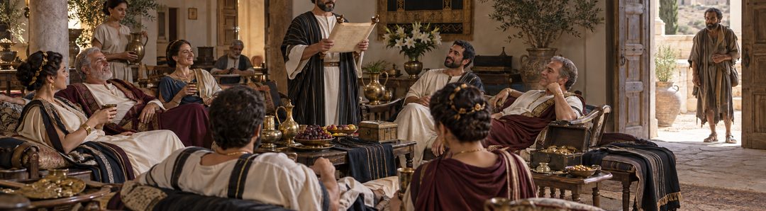 Illustratie bij: Laodicea is rijk maar geestelijk arm.
