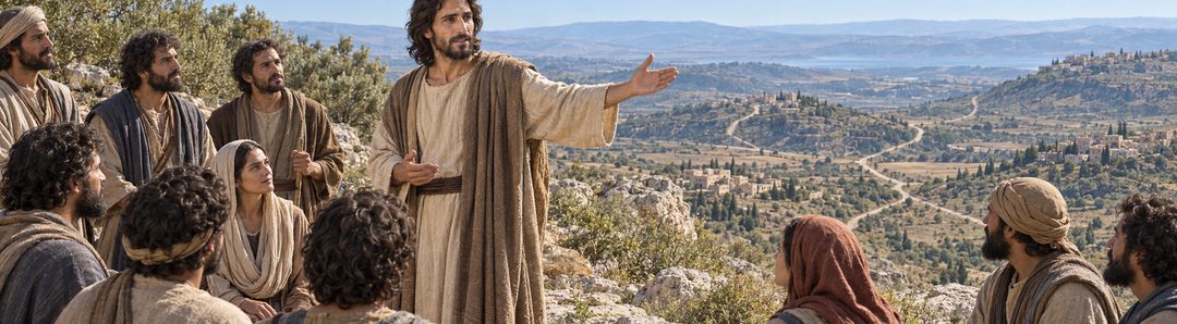 Illustratie bij: De opgestane Christus zendt leerlingen naar alle volken.