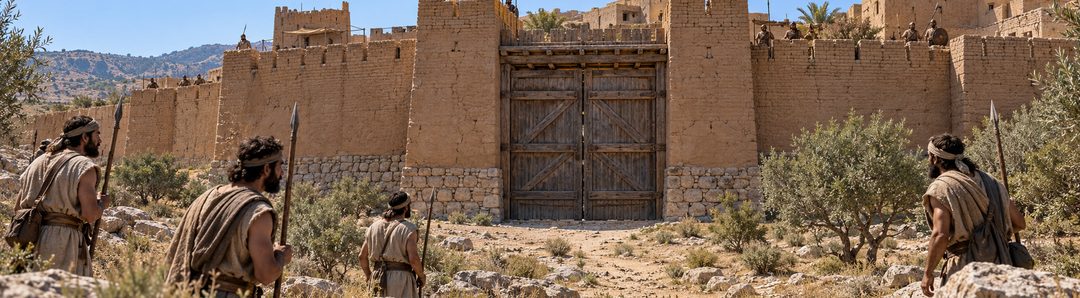 Illustratie bij: Jericho sluit zijn poorten voor Israël.