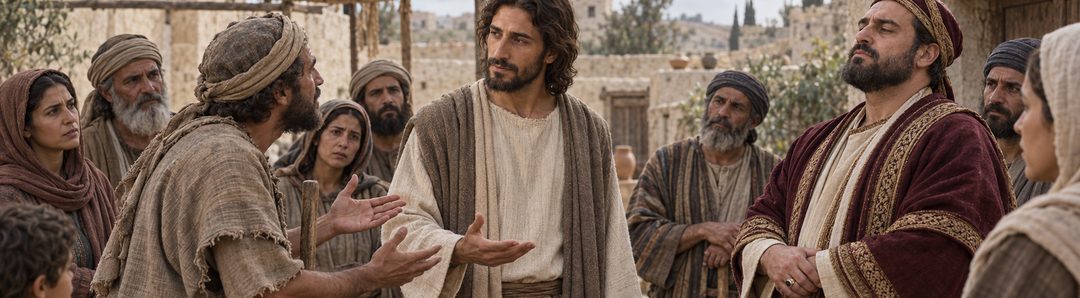 Illustratie bij: De Messias doet recht aan armen en zachtmoedigen.