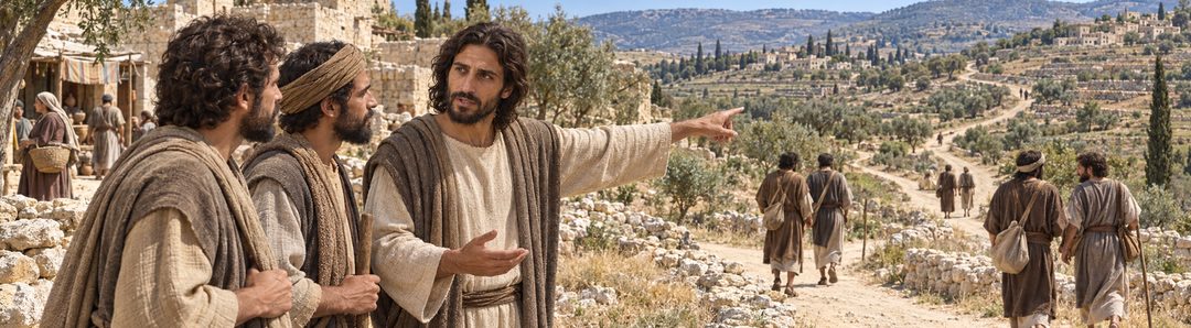 Illustratie bij: Jezus zendt de discipelen door de steden van Israël.
