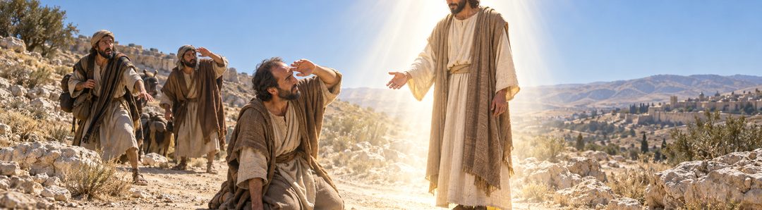 Illustratie bij: Jezus roept Paulus als apostel voor de heidenen.