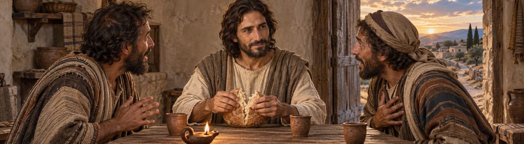 Illustratie bij: Jezus wordt herkend bij het breken van het brood.
