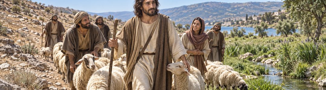 Illustratie bij: Jezus biedt zijn kwetsbare schapen leven in overvloed.