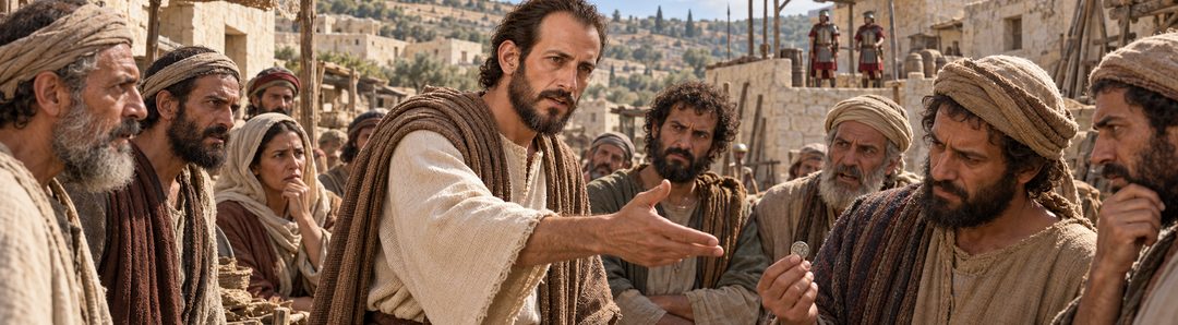 Illustratie bij: Judas de Galileeër roept op tot verzet tegen Romeinse belasting.