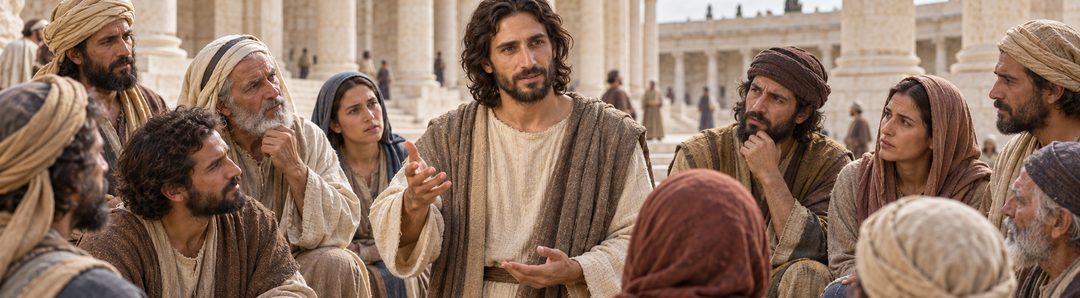 Illustratie bij: Jezus onderwijst rechtvaardig oordeel.