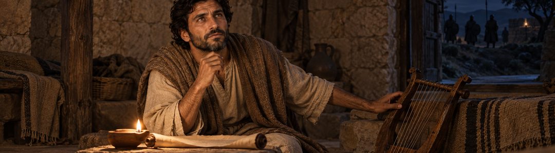 Illustratie bij: David bidt en maakt van zijn nood een psalm.