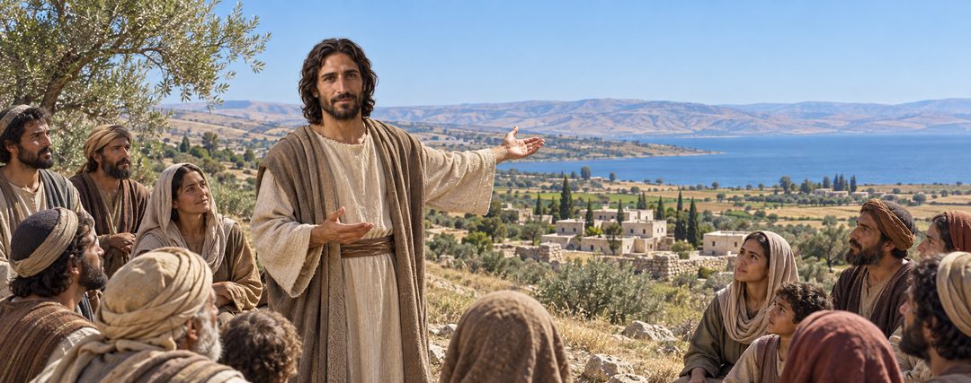 Illustratie bij: Jezus verkondigt het evangelie van het Koninkrijk in Galilea.