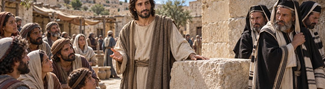 Illustratie bij: Jezus als steen waarover mensen struikelen.