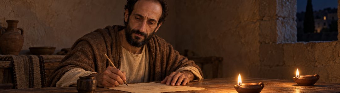 Illustratie bij: Paulus schrijft met tranen en benauwdheid van hart.
