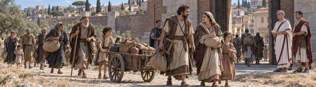 Illustratie bij: Joodse gezinnen worden uit Rome verdreven.