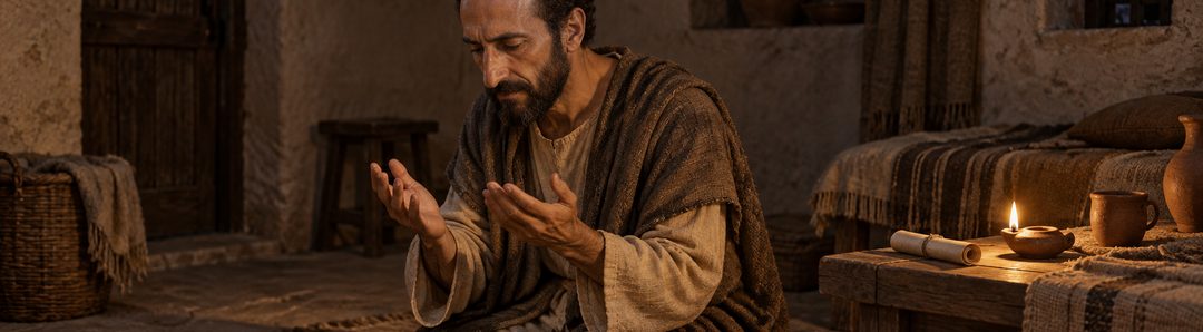 Illustratie bij: Paulus dient God vanuit zijn innerlijk en bidt oprecht.