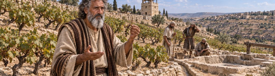 Illustratie bij: Israël als Gods onvruchtbare wijngaard.