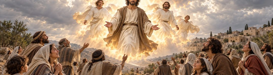 Illustratie bij: Jezus verschijnt met machtige engelen in vlammend vuur.