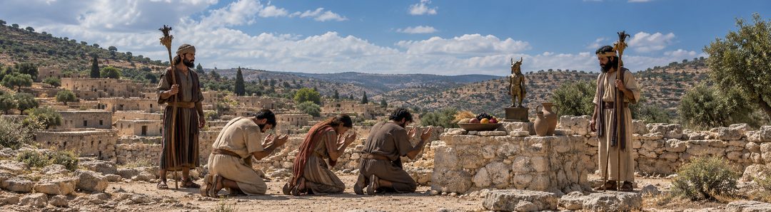 Illustratie bij: Israëlieten buigen voor de Baäls.