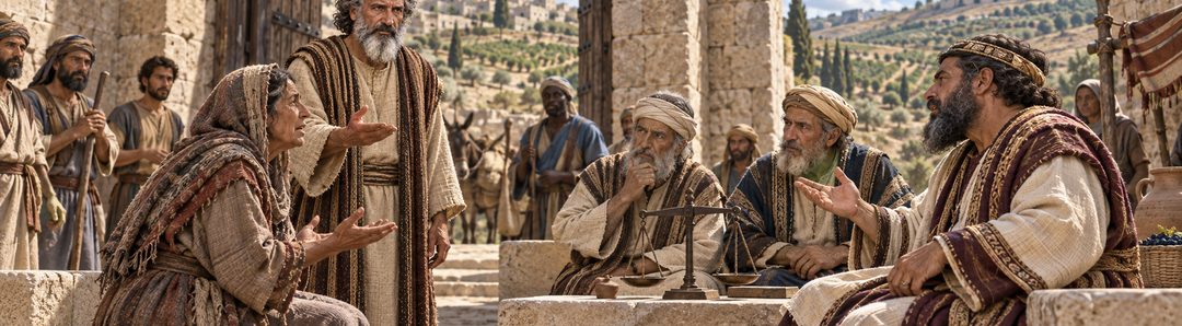Illustratie bij: Israël moest recht en gerechtigheid dragen.