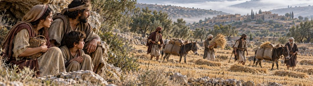 Illustratie bij: Midianieten nemen Israëls oogst weg.