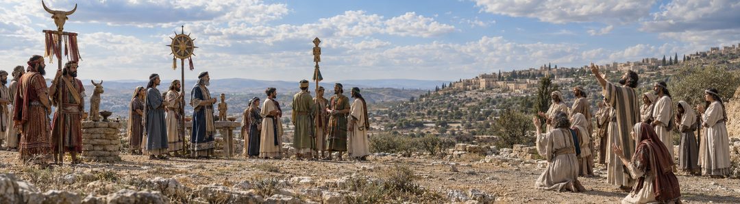 Illustratie bij: Nationale goden tegenover Israëls geloof in de ene God.