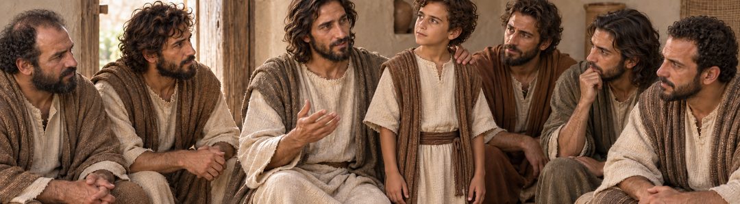 Illustratie bij: Jezus onderwijst de discipelen over ware grootheid.