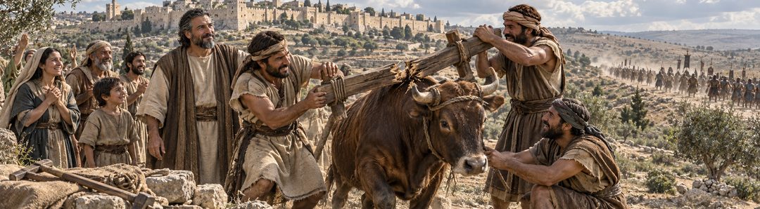 Illustratie bij: Het Assyrische juk breekt door de kracht van de HEERE.