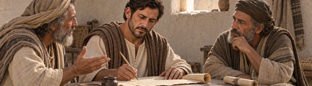 Illustratie bij: Aramese woorden van Jezus worden vroeg op schrift gesteld.