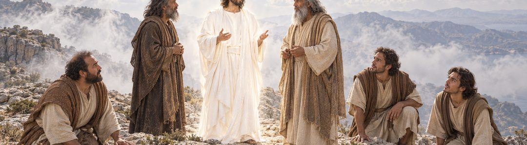 Illustratie bij: De drie discipelen zien Jezus’ majesteit op de berg.